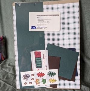 5/$20 🌼 Creative Memories WILDERNESS Combination Pack 8p 1998 NEW Camping Paper